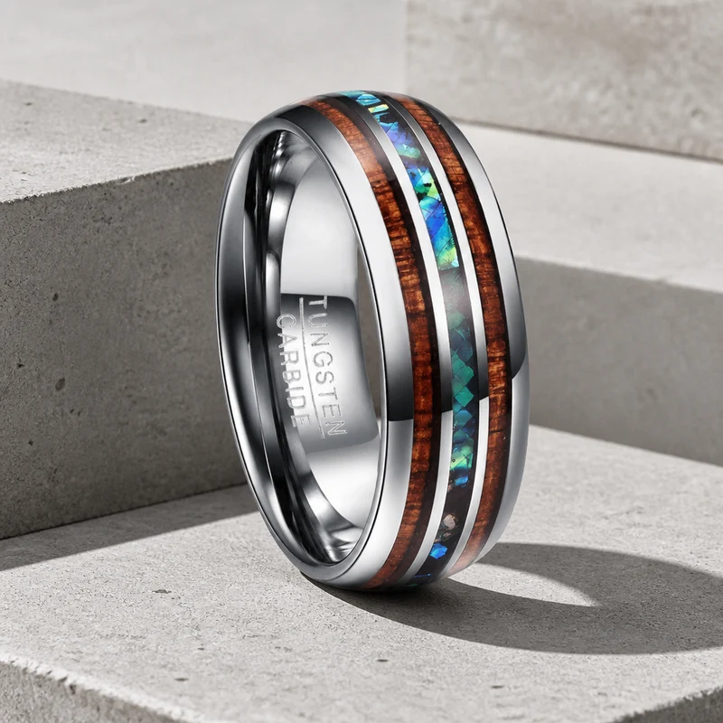 BAGUE ARGENT TURQUOISE ET BOIS