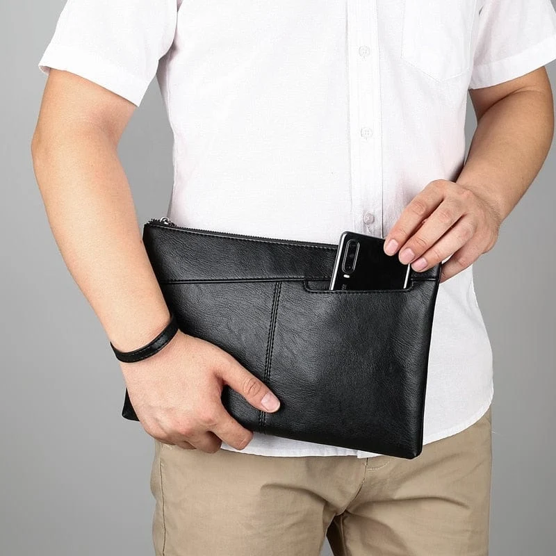 POCHETTE LUXE EN CUIR