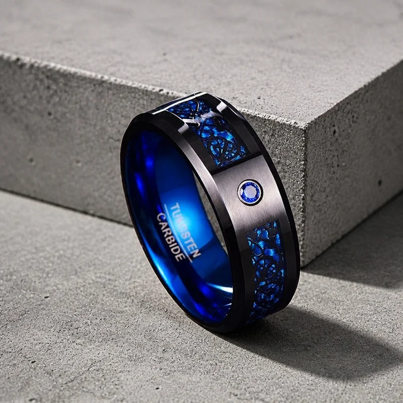 Bague Bleu Celtique