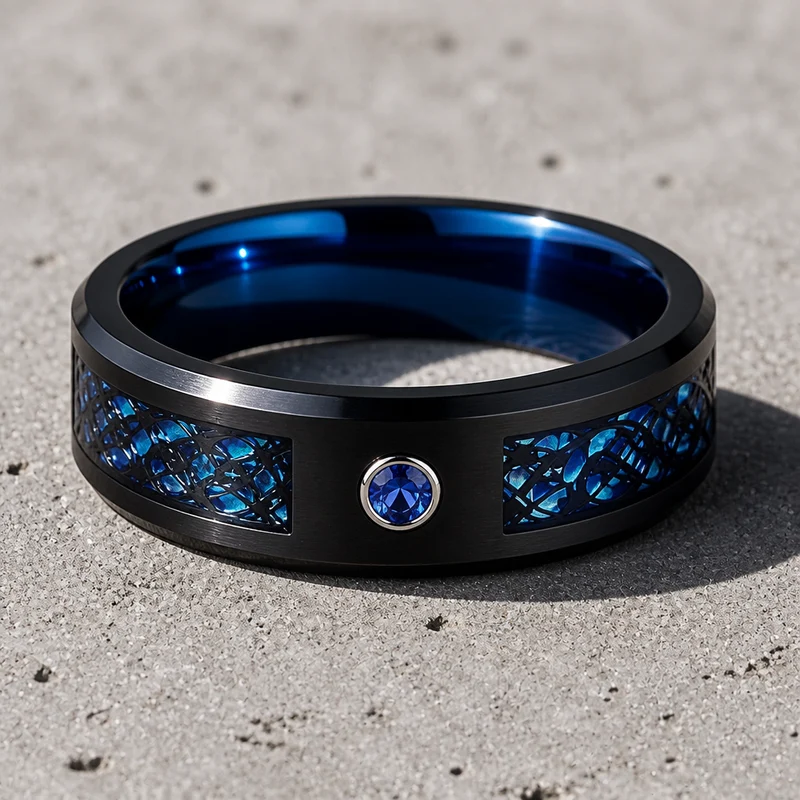 Bague Bleu Celtique