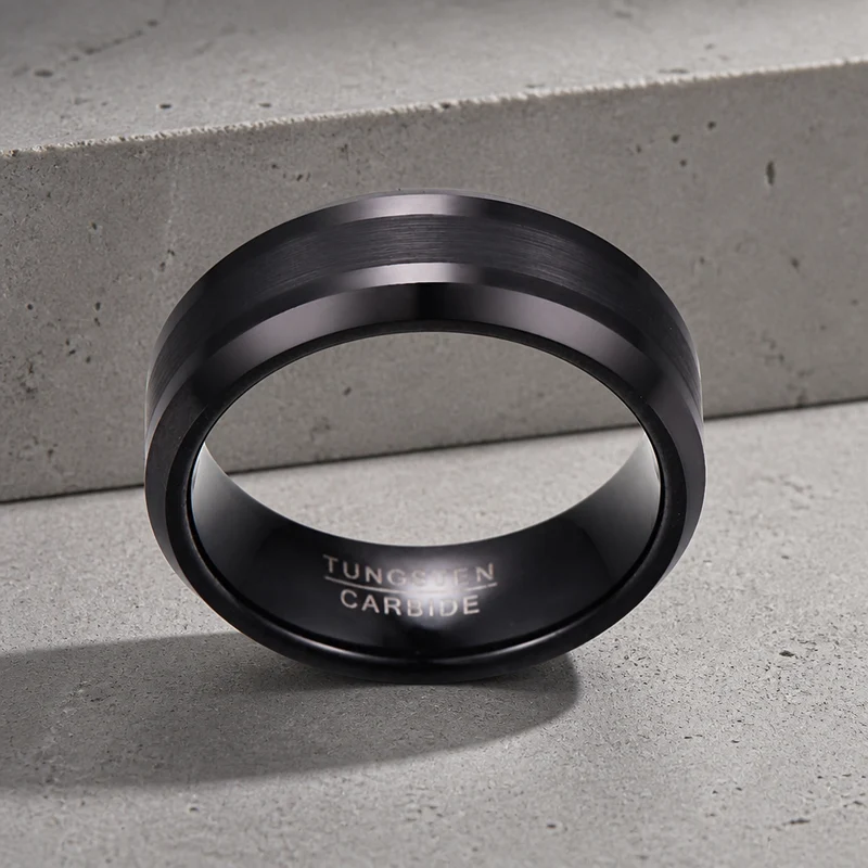BAGUE NOIRE HOMME LUXE