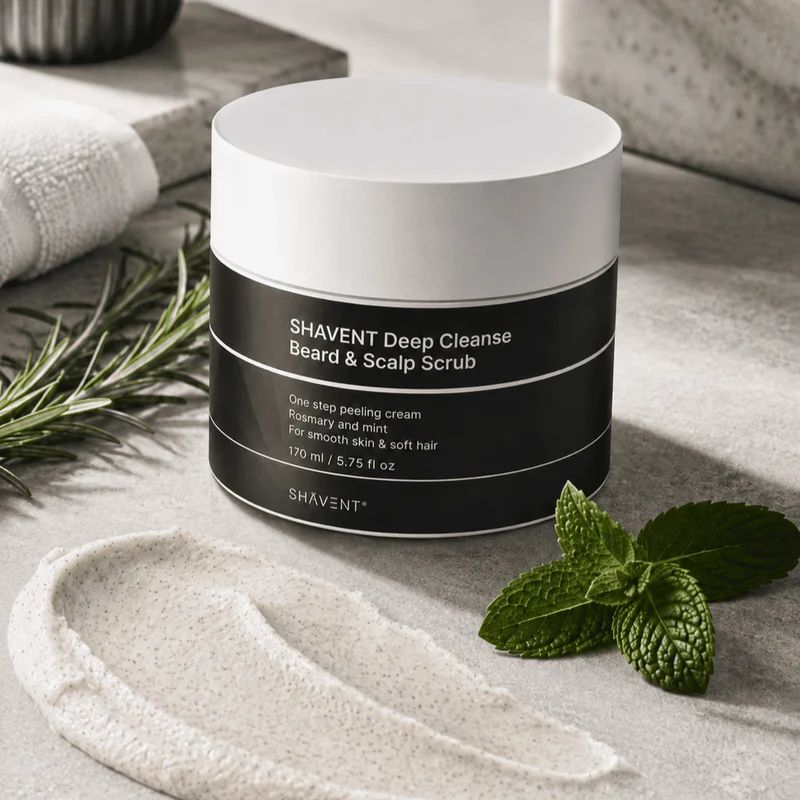 NEU: SHAVENT Bart Peeling - Deep Cleanse Beard & Scalp Scrub - perfekt gegen Hautschüppchen
