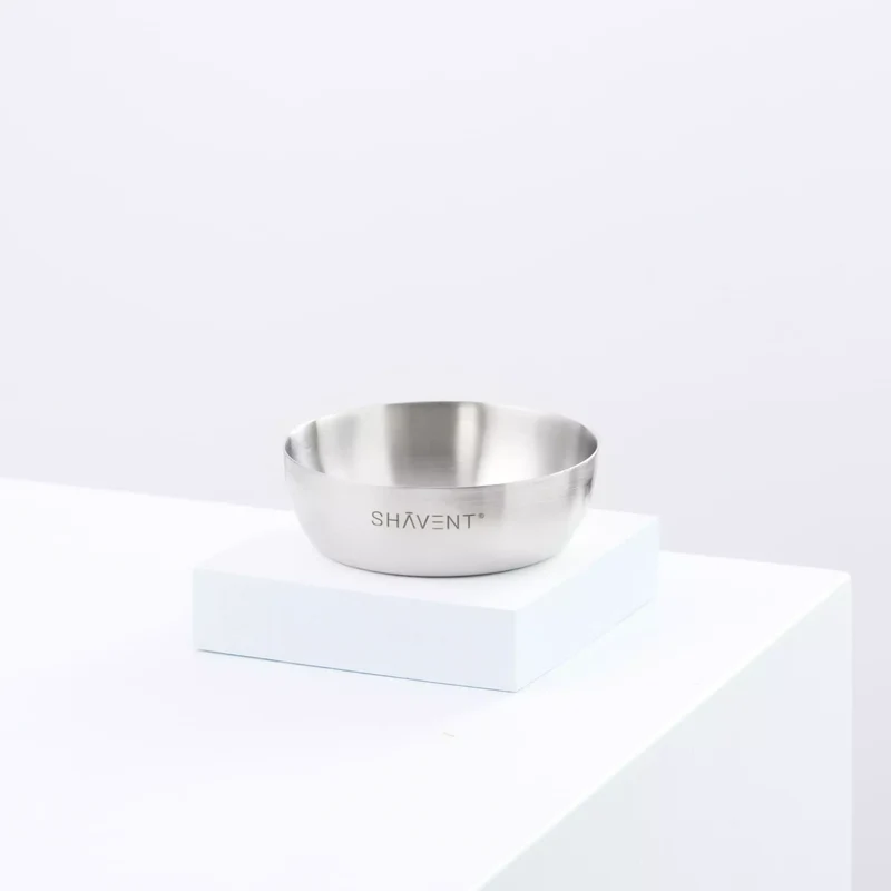 SHAVENT Rasierschale - Seifenschale aus elegantem Metall