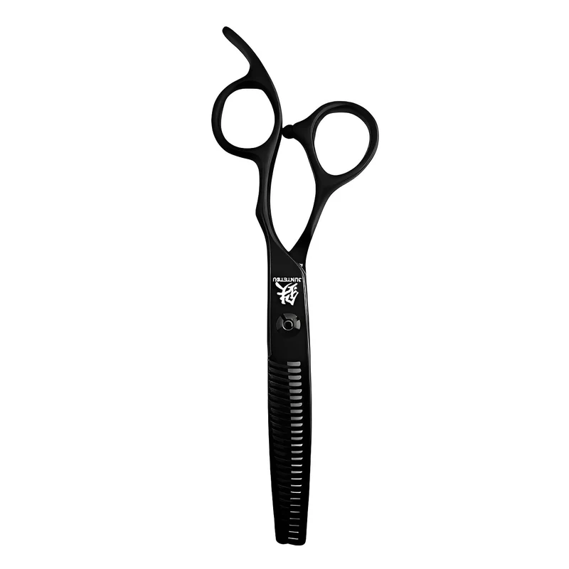 Ensemble de ciseaux professionnels décalés noir mat Juntetsu