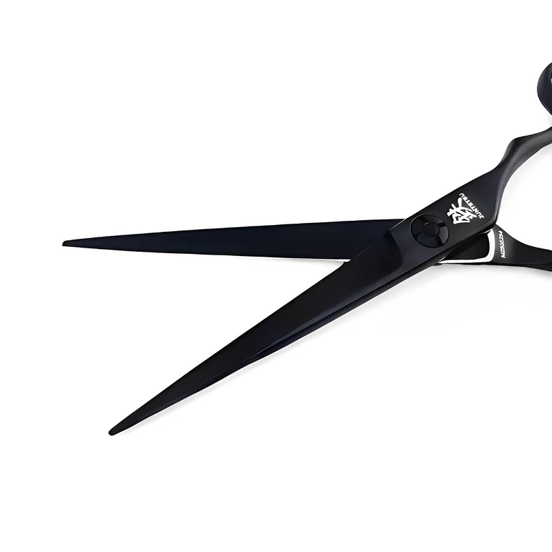 Ciseaux de coupe décalés Juntetsu noir mat
