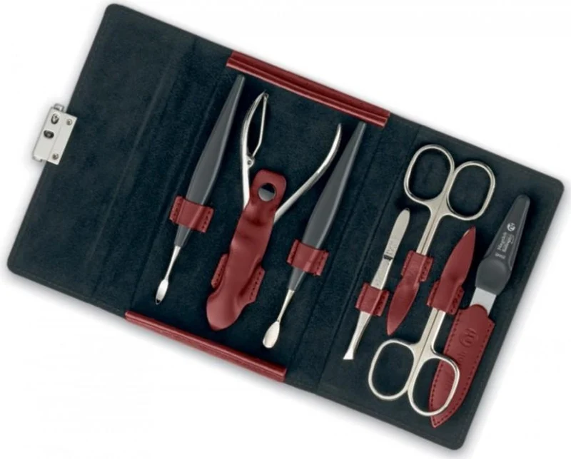 Maniküre Pediküre Set Diabolo, rot, 7tlg.