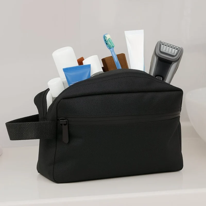 Trousse de toilette voyage homme - personnalisable et compacte