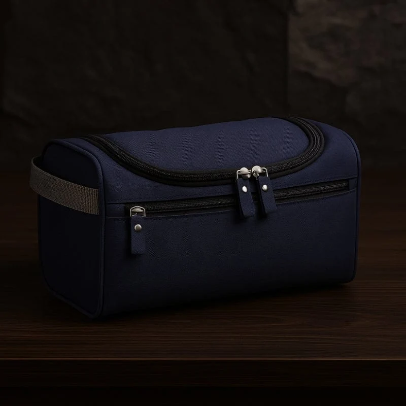 Grande trousse de toilette homme suspendue – Organisation et praticité