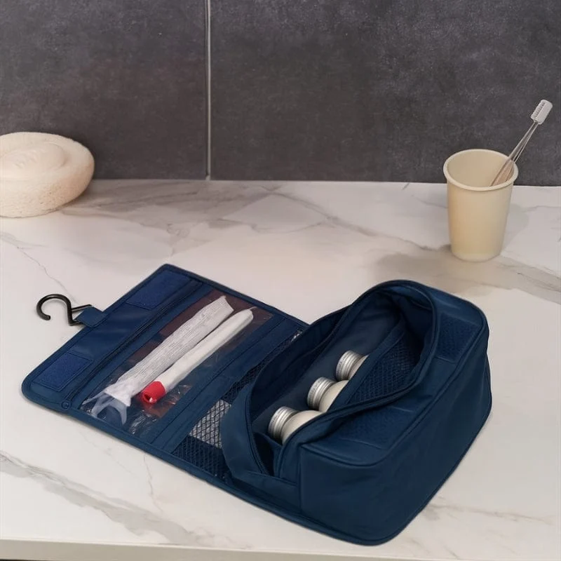 Trousse de toilette homme suspendue - Compartiments organisés