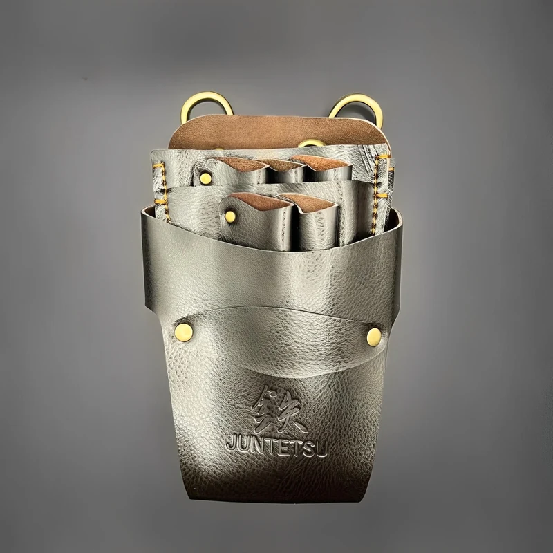 Étui en cuir marron classique Juntetsu - 5 Professional