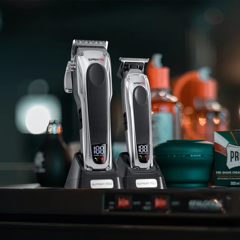 The Black Obsidian Professional Clipper and Trimmer Set - HC776SX