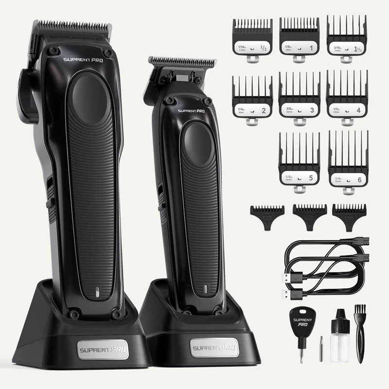 The Black Onyx Professional Clipper and Trimmer Set - HC756BX