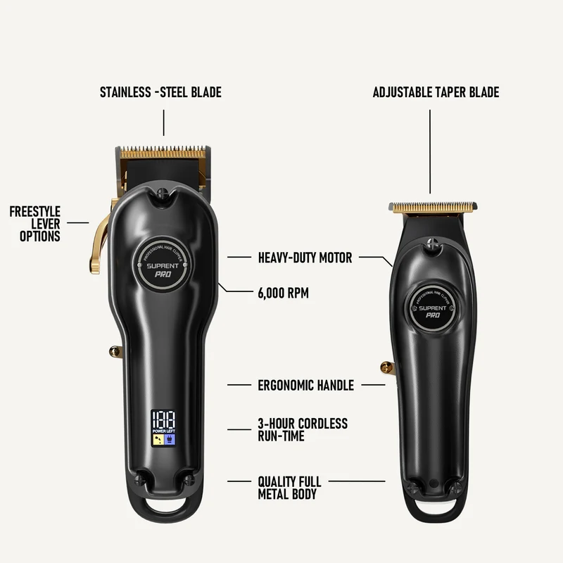 The Black Devil Clipper and Trimmer Set - HC596BX
