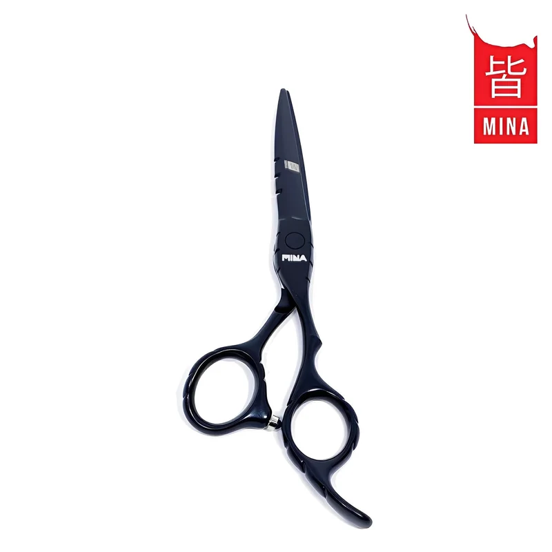 Mina Ciseaux de coupe offset noir mat