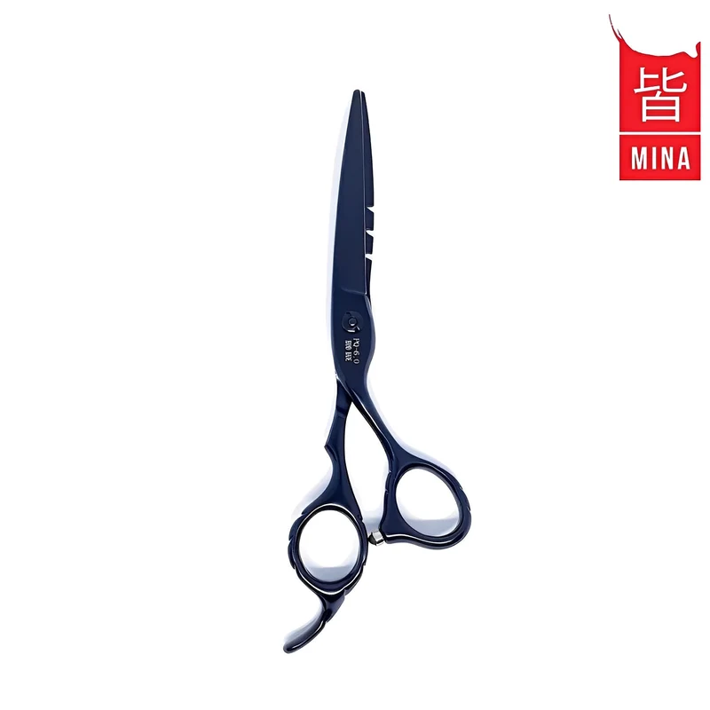 Mina Ciseaux de coupe offset noir mat
