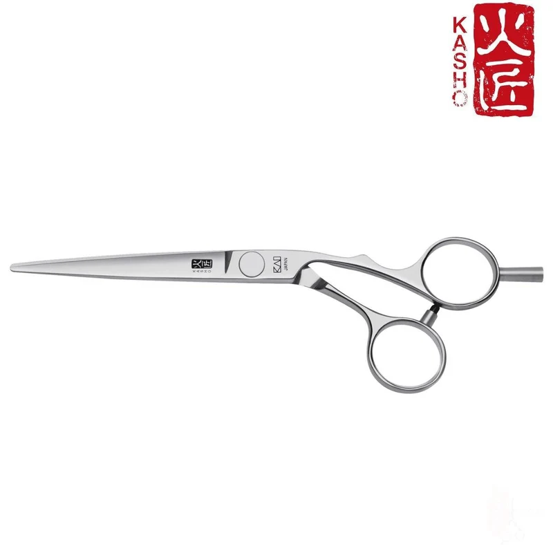 Kasho Ciseaux de coupe de cheveux décalés en argent