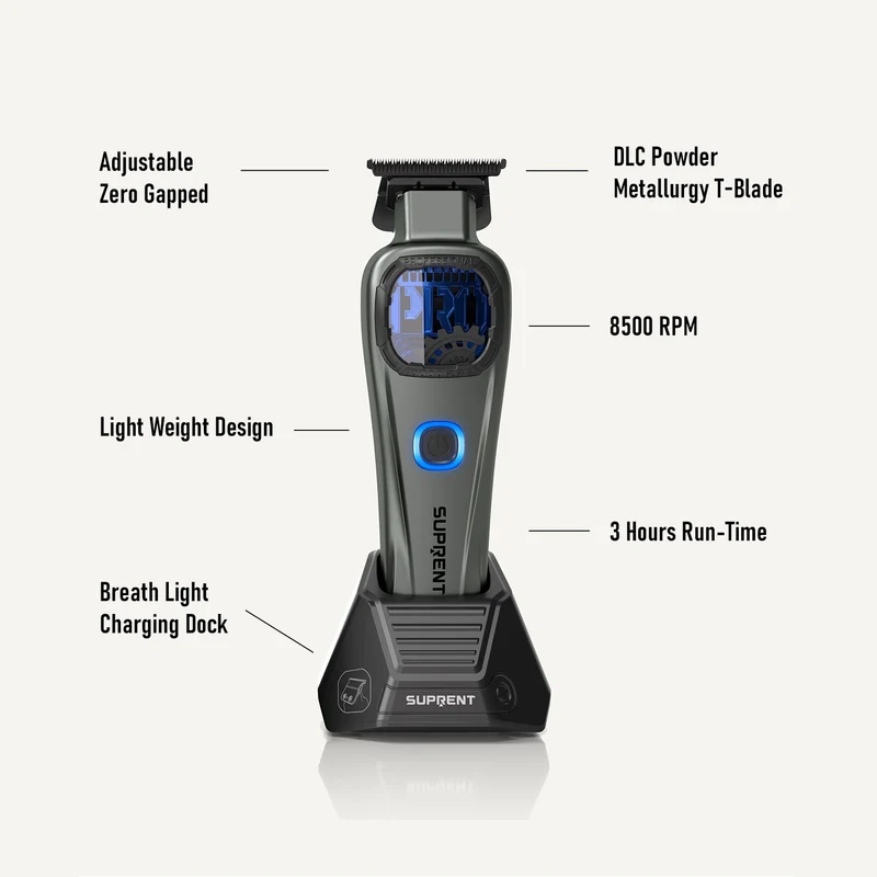 SUPRENT StormGray Clipper Trimmer Combo HC586
