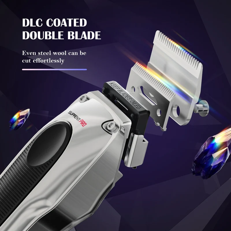 The Black Obsidian Professional Clipper and Trimmer Set - HC776SX