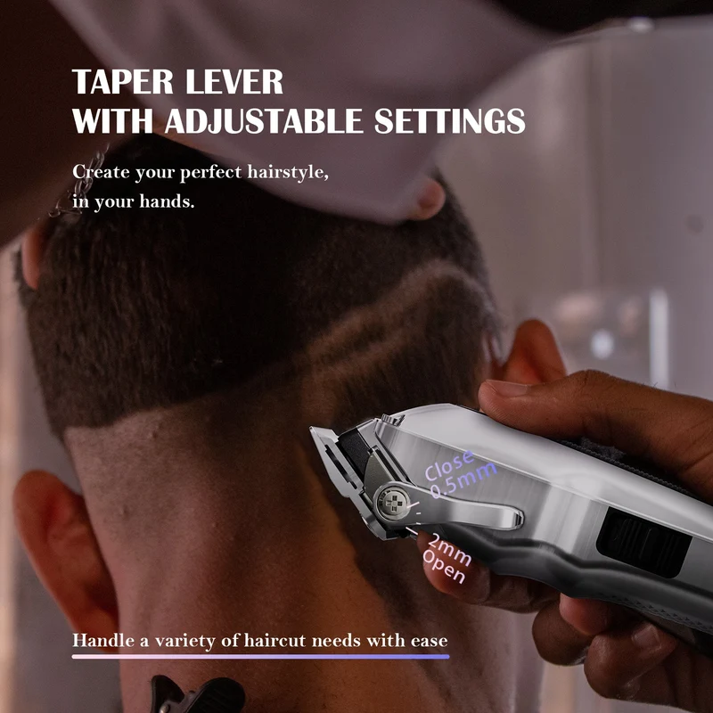 The Black Obsidian Professional Clipper and Trimmer Set - HC776SX