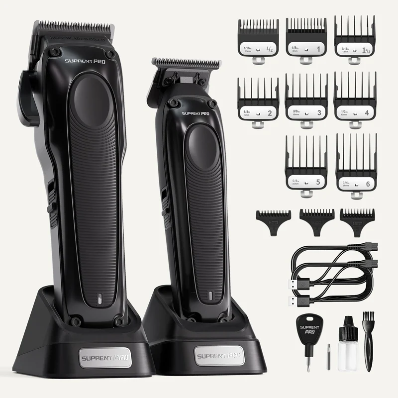 The Black Onyx Professional Clipper and Trimmer Set - HC756BX