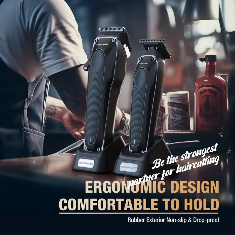 The Black Onyx Professional Clipper and Trimmer Set - HC756BX