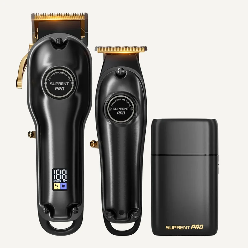 SUPRENT PRO Professional Hair Clipper and Trimmer Set with Foil Shaver- HC597BX