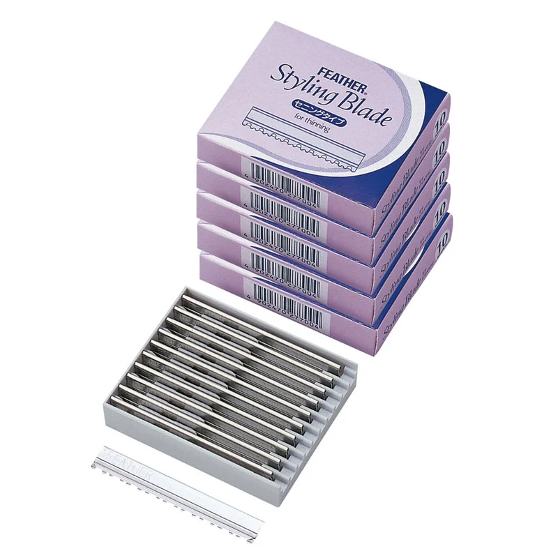 FEATHER Lames de rasoir à effiler 10 pcs