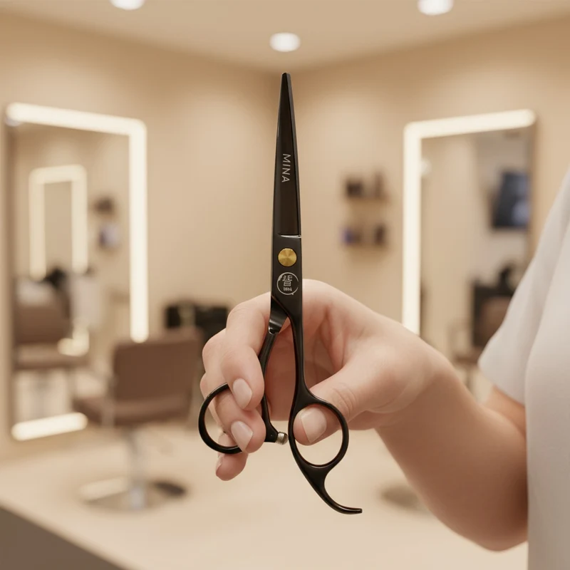 Mina Ensemble de ciseaux de coiffure Black Diamond