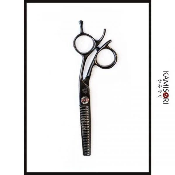 Kamisori Ensemble de ciseaux de coiffure Black Diamond III