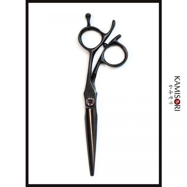 Kamisori Ensemble de ciseaux de coiffure Black Diamond III