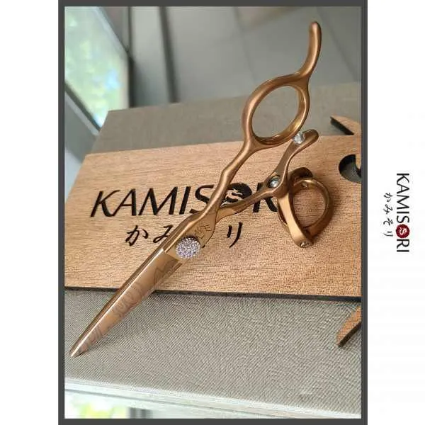 Kamisori Ensemble de ciseaux de coupe de cheveux à double pivot Jewel III