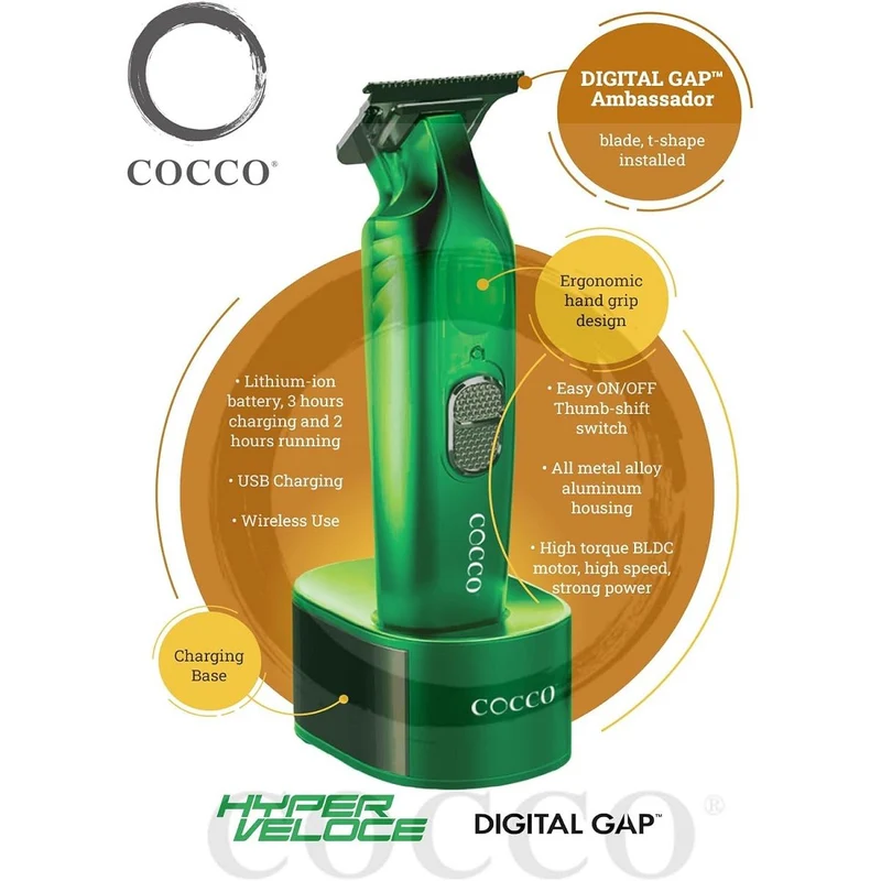 Cocco Veloce Pro Black Trimmer - Tondeuse De Finition DIGITAL GAP
