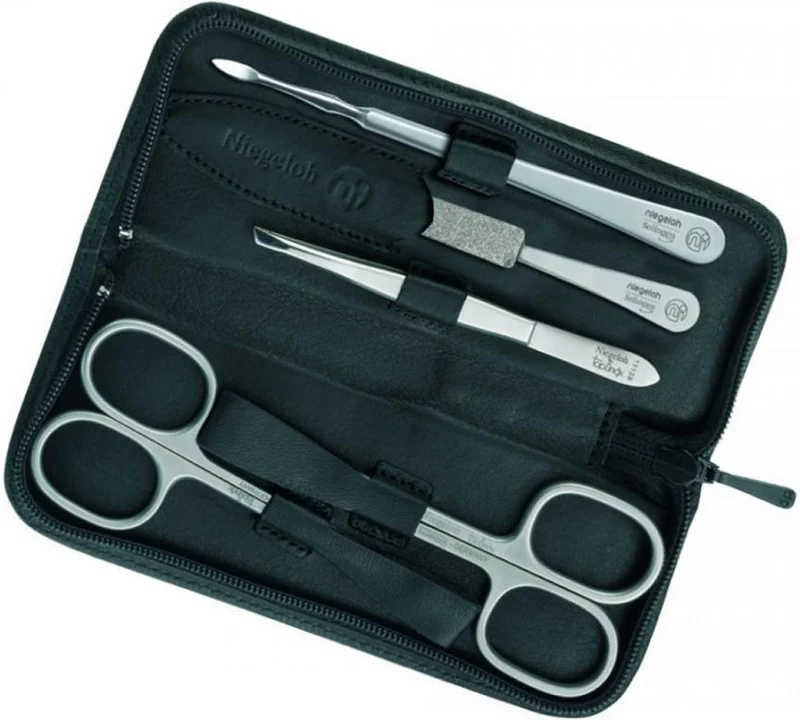 Maniküre Set Nevada, Zip L, schwarz, 5tlg.