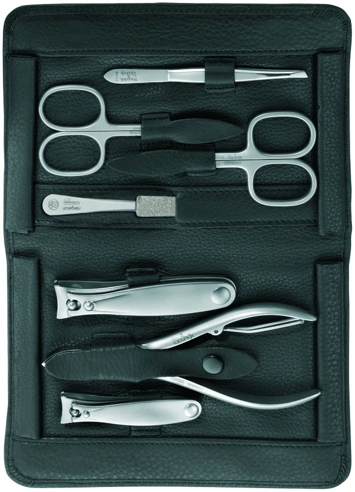 Maniküre Pediküre Set Imantado, schwarz, 7tlg.