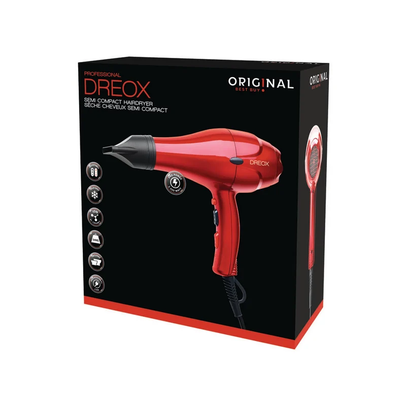 Sèche-Cheveux Dreox Rouge 2000W Original