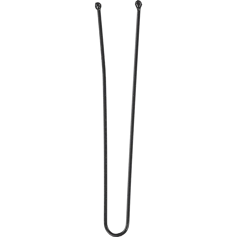 Épingles en métal droites 60mm 25pcs noir