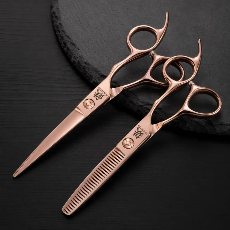 Ensemble de ciseaux Juntetsu Rose Gold VG10 Pro