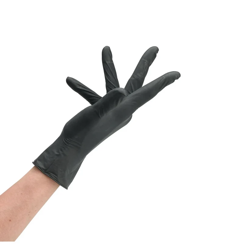 Gants Nitrile Aql 1,5 Noir Small 100 Pcs