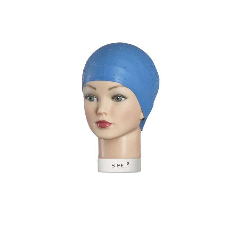 Bonnet Mèche Bleu Caoutchouc