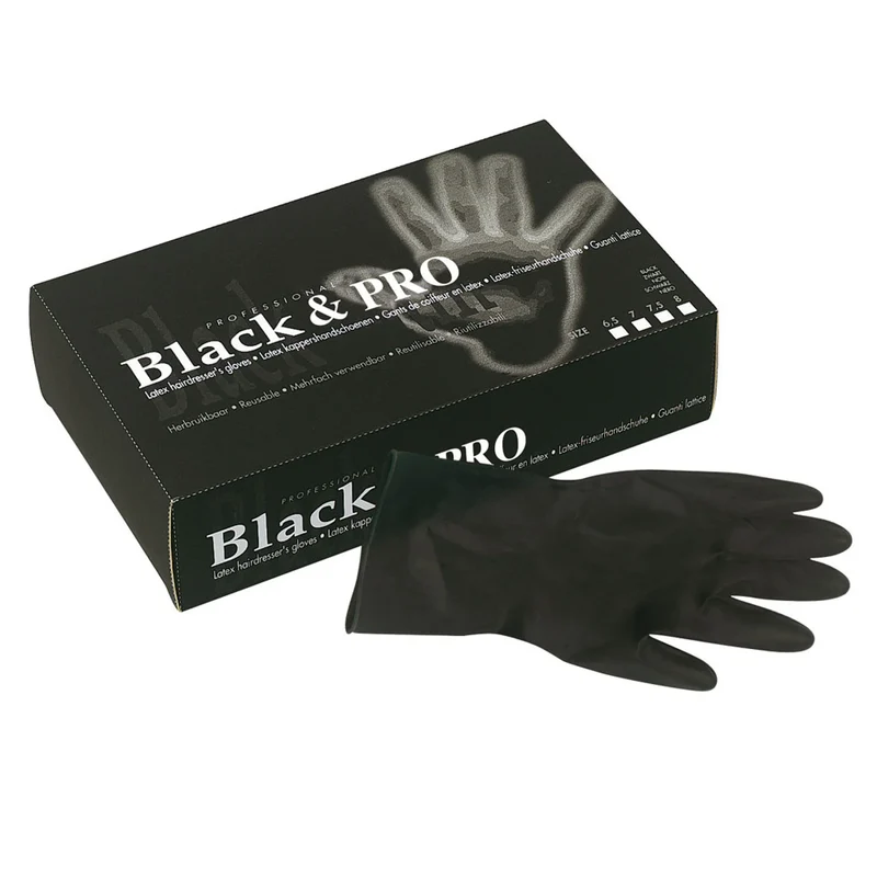 GANTS LATEX BLACK & PRO NOIR MEDIUM 20 PCS