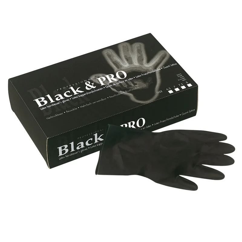 GANTS LATEX BLACK & PRO LARGE NOIR 20 PCS