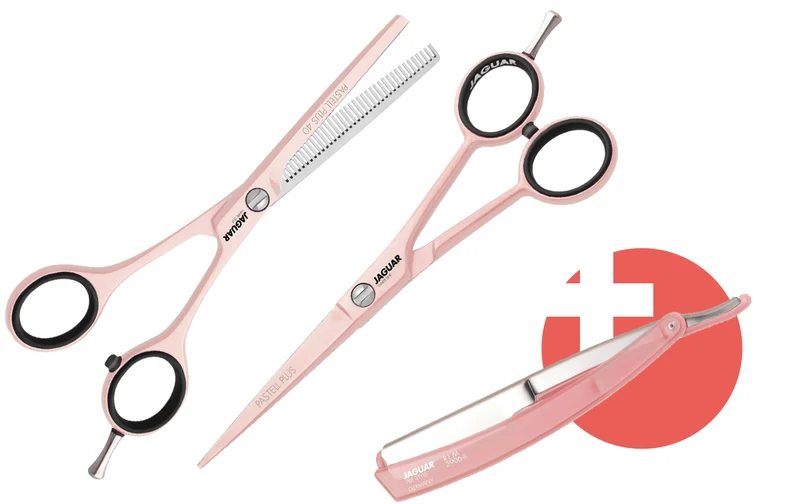 Kit ciseaux Jaguar Pastell Plus Classic Rosé