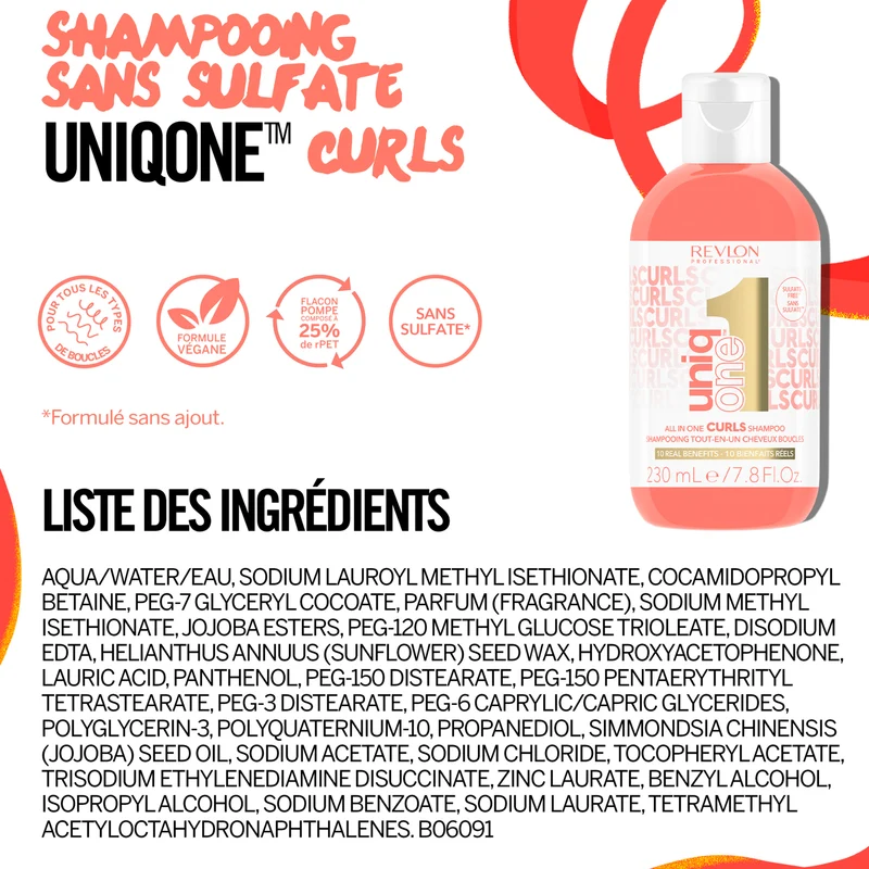 Shampoing Revlon Curls Uniq One 230 ML