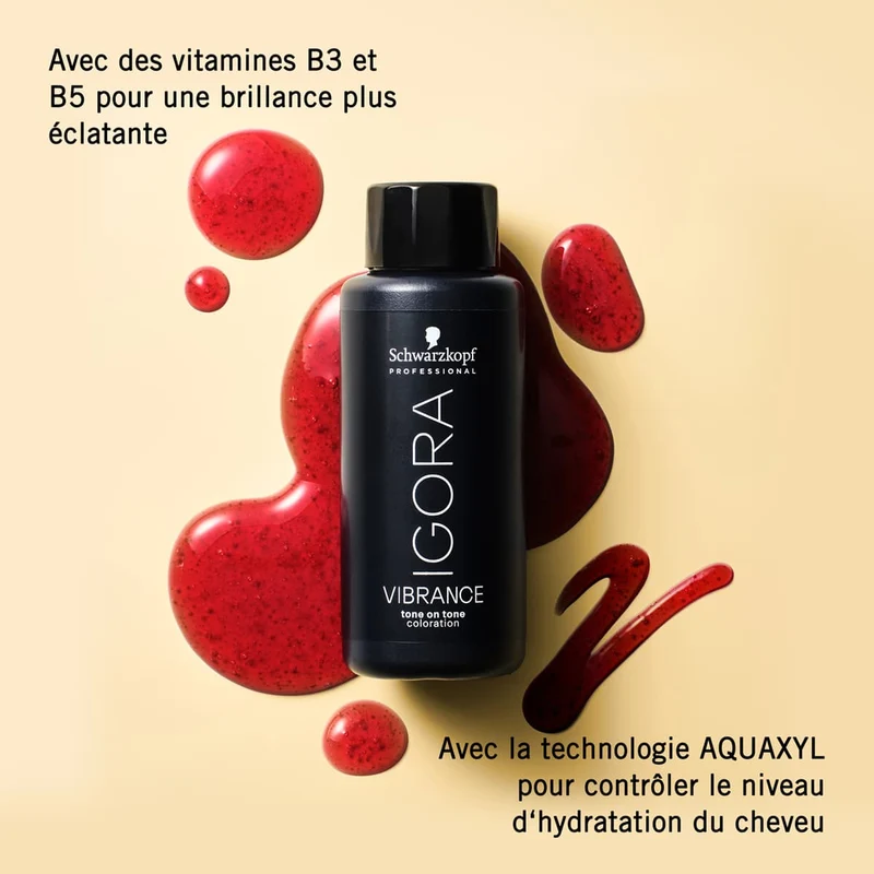 Coloration ton sur ton sans alcool Igora Vibrance