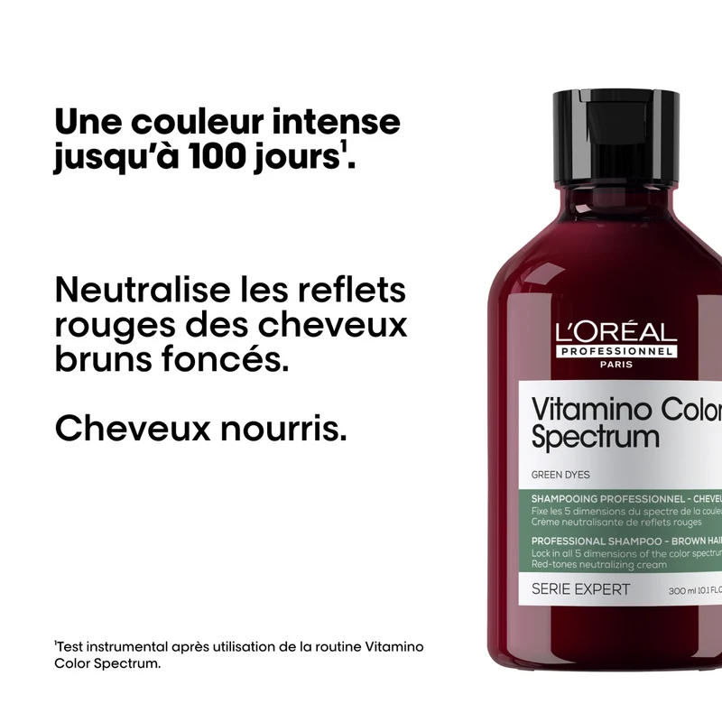 Shampoing Vert Anti-Rouge Vitamino Color Spectrum L'Oréal Professionnel 300 ML