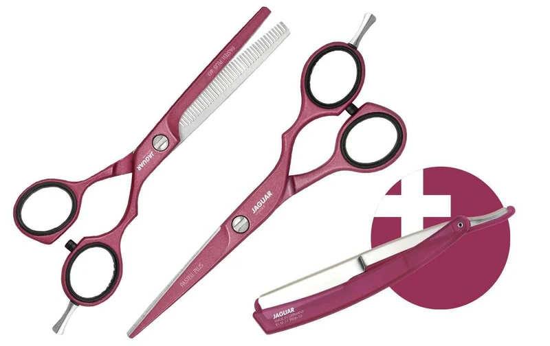 Kit ciseaux Jaguar Pastell Plus Offset Berry