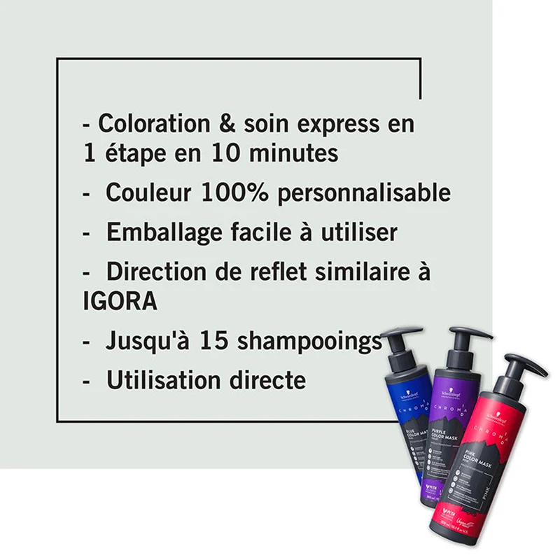 Masque Pigmenté Chroma ID Rouge Schwarzkopf 300 ML