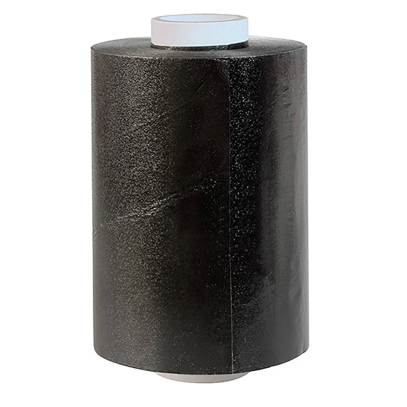 Aluminium Mèches Gaufré Noir 12cm x 100m