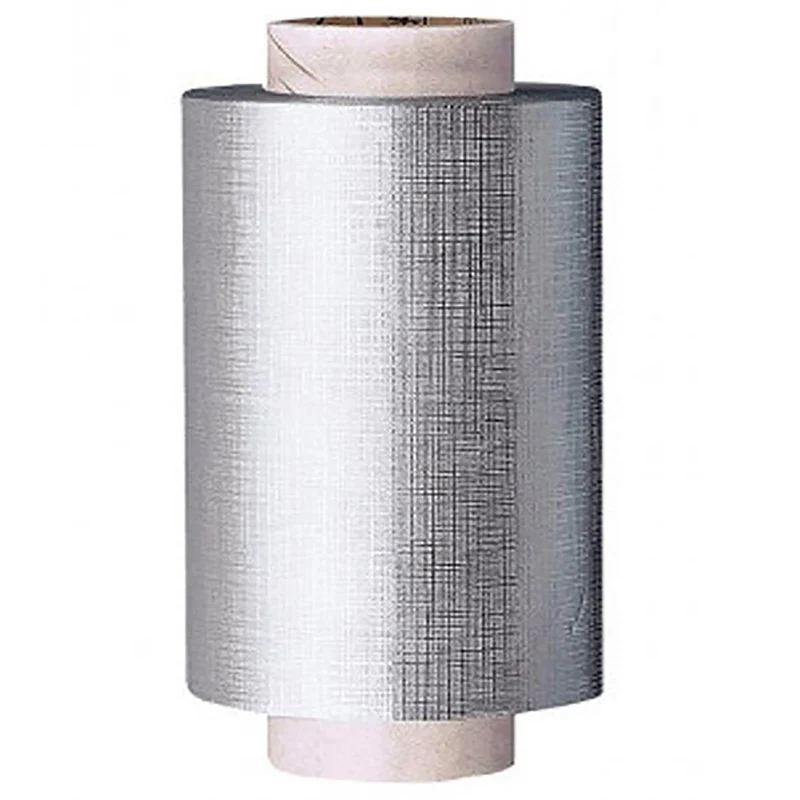 Aluminium Mèches Gaufré Argent 12cm x 100m