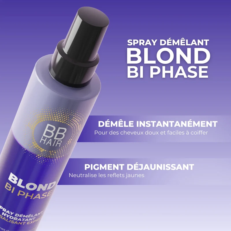 Spray Démêlant Neutralisant Blond Biphase BBHair Generik 200 ML